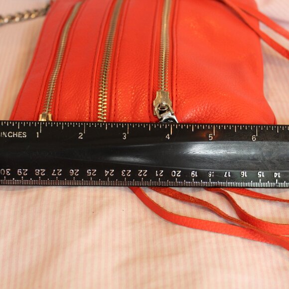 Rebecca Minkoff Leather Crossbody Bag Decorative & Fun Zippers - Picture 9 of 16